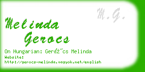 melinda gerocs business card